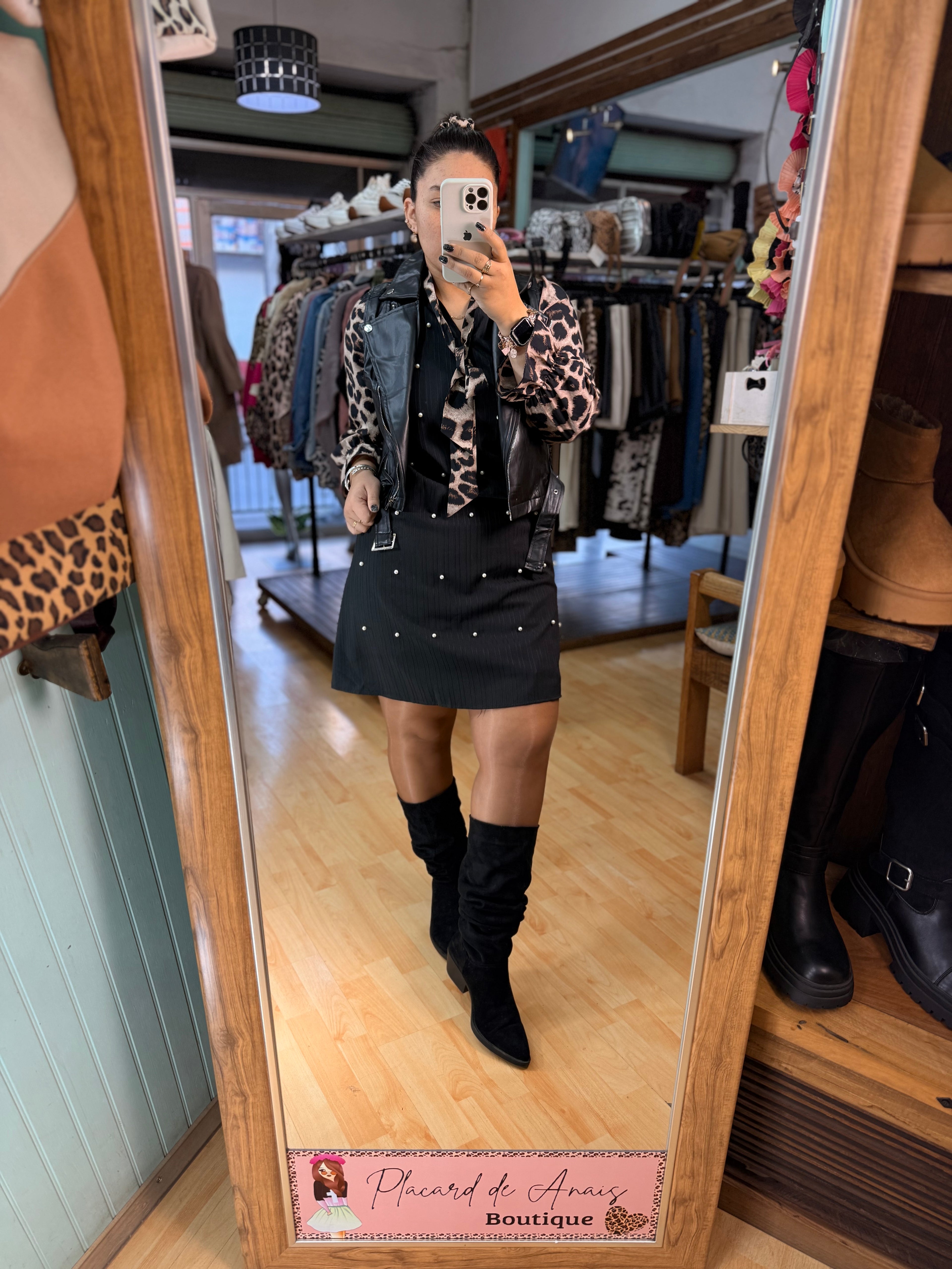 Vestido Leopard Pearl extra linda