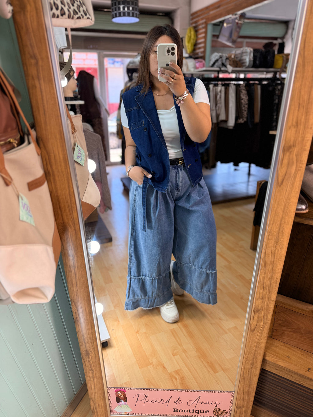 ✨ Blazer Denim azul con Lazo