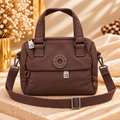 Bolso bandolera chocolate con doble asa