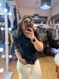 🖤 Blusa Broderie Calada