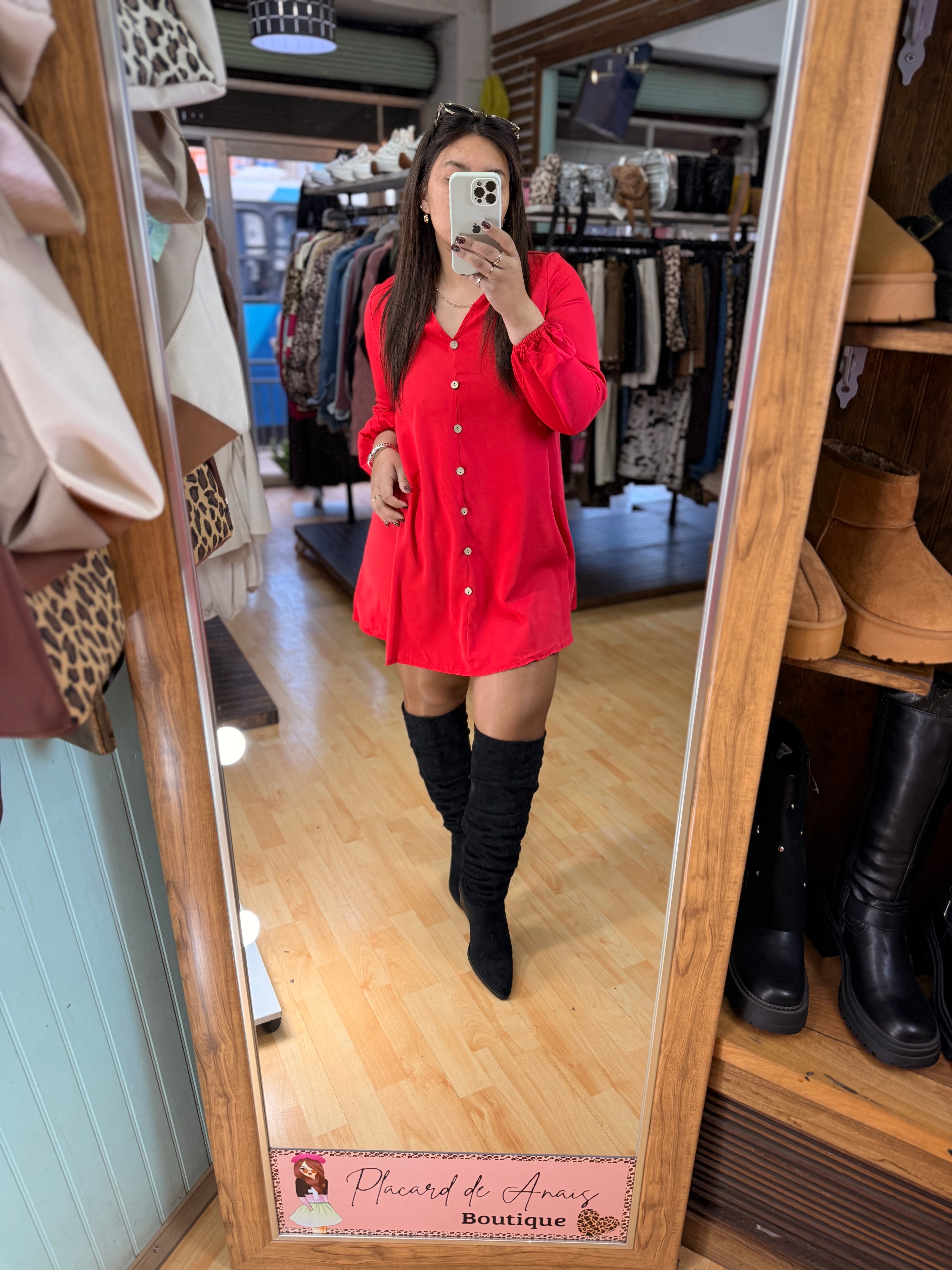 Vestido Camisero Scarlet ♥️