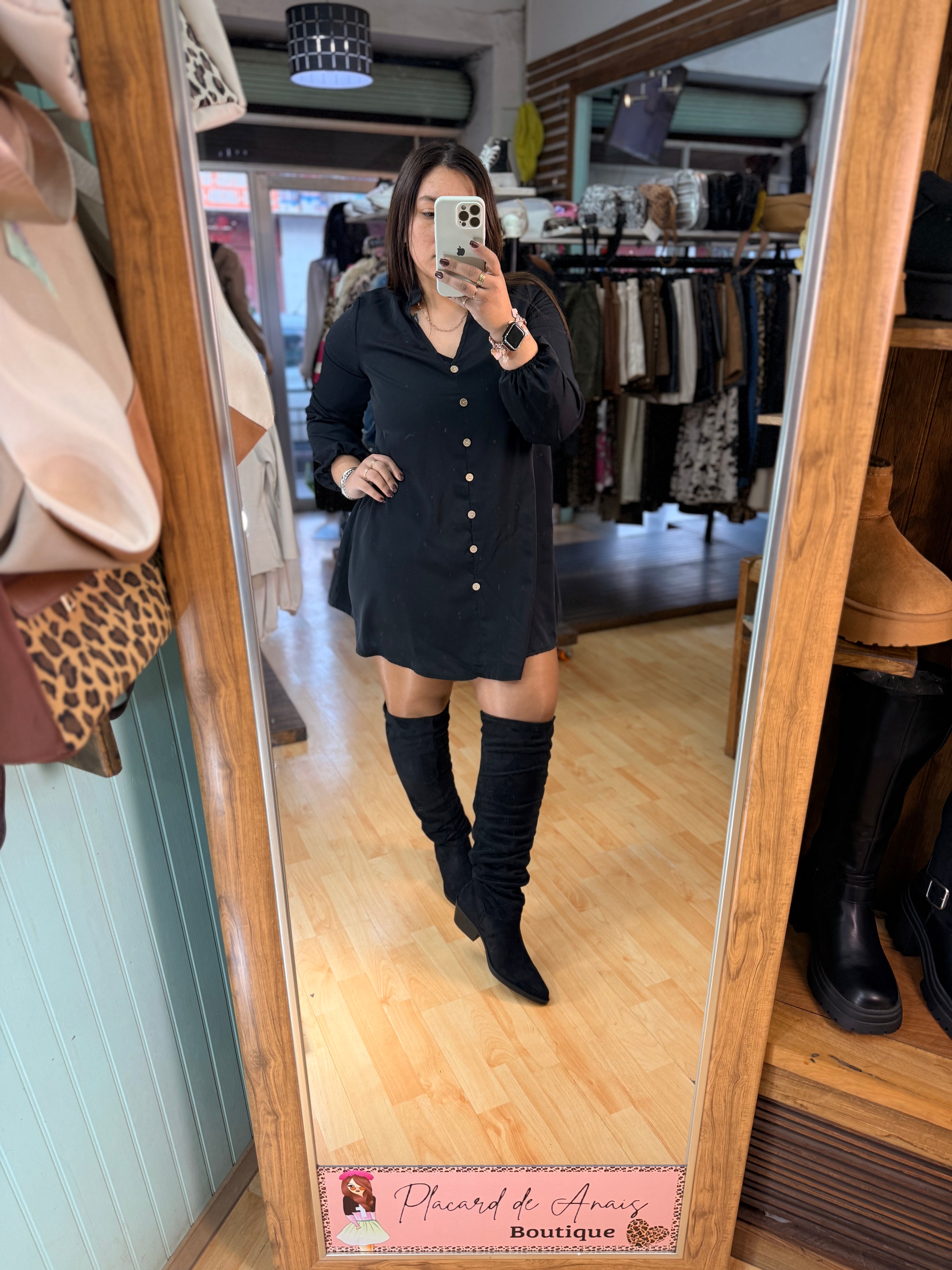 Vestido Camisero Scarlet 🖤