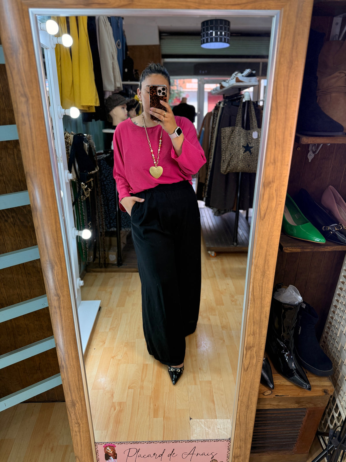 Pantalón de lino black con pinzas delanteras