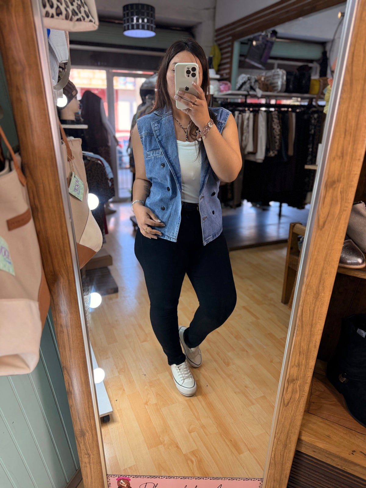 ✨ Blazer Denim celeste con Lazo