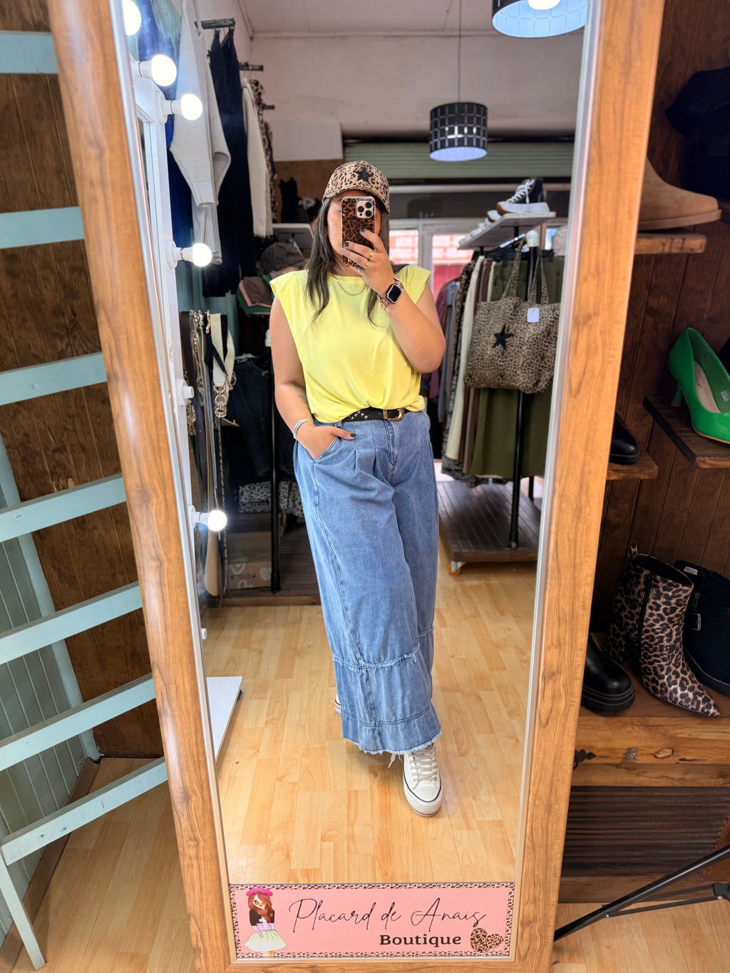 👖 Jeans Culotte con Pinzas