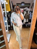 🤍Blusa de lino blanca