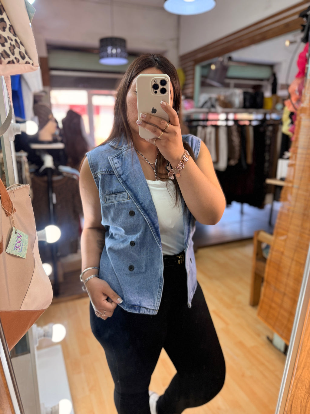✨ Blazer Denim celeste con Lazo