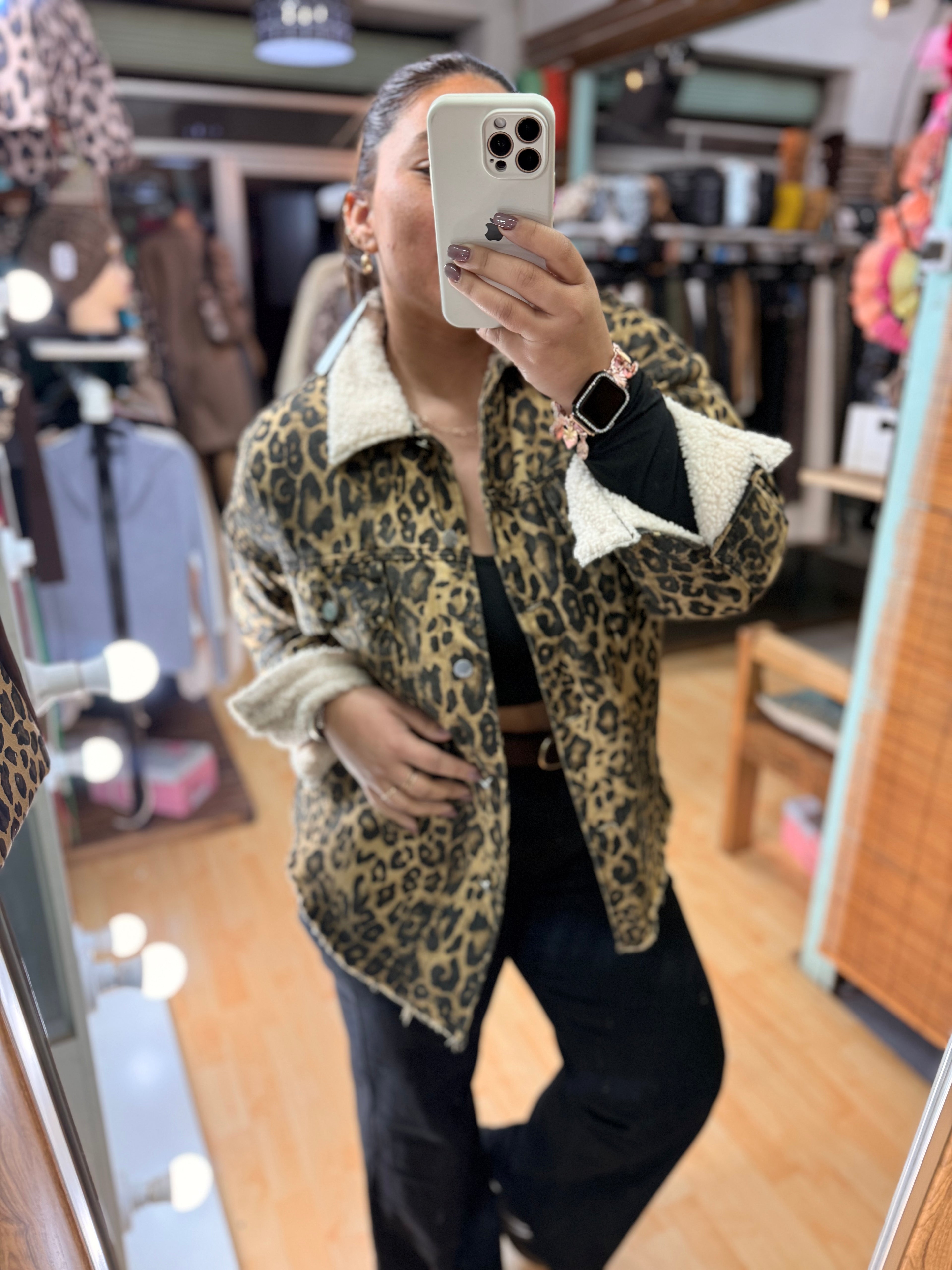 ✨Chaqueta Leopard Teddy Premium