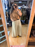 ✨ Pantalón Palazzo Beige – Estilo Lino 🤎