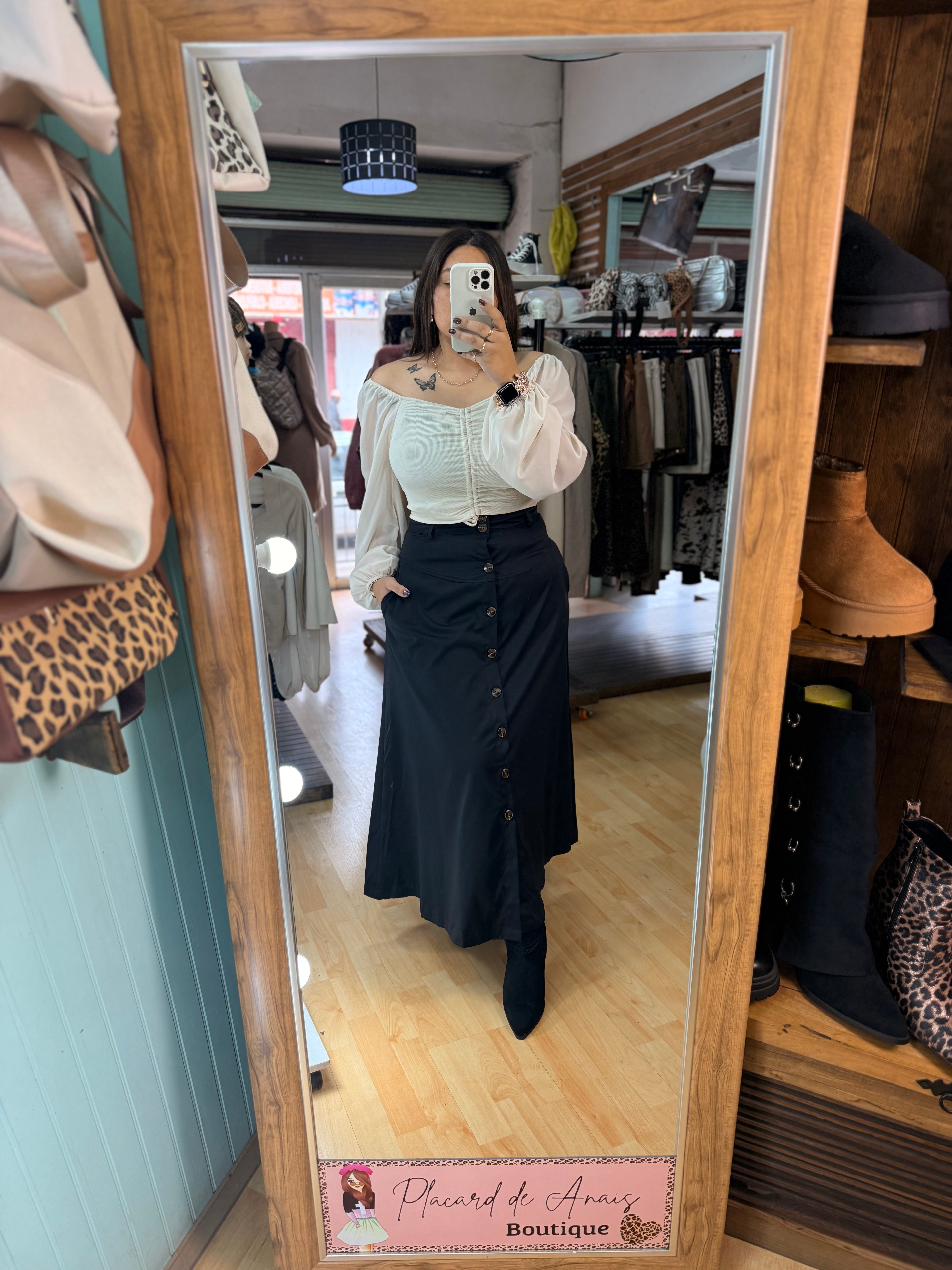 Maxy Falda Valentina Negro