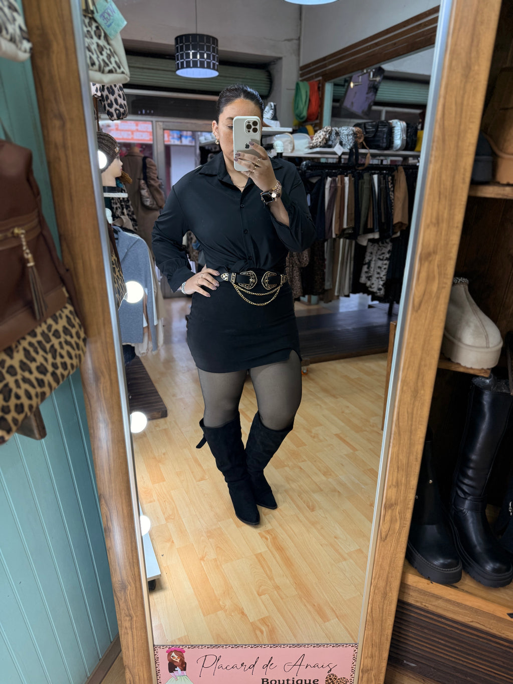 🖤 Blusón Camisero Essential Black