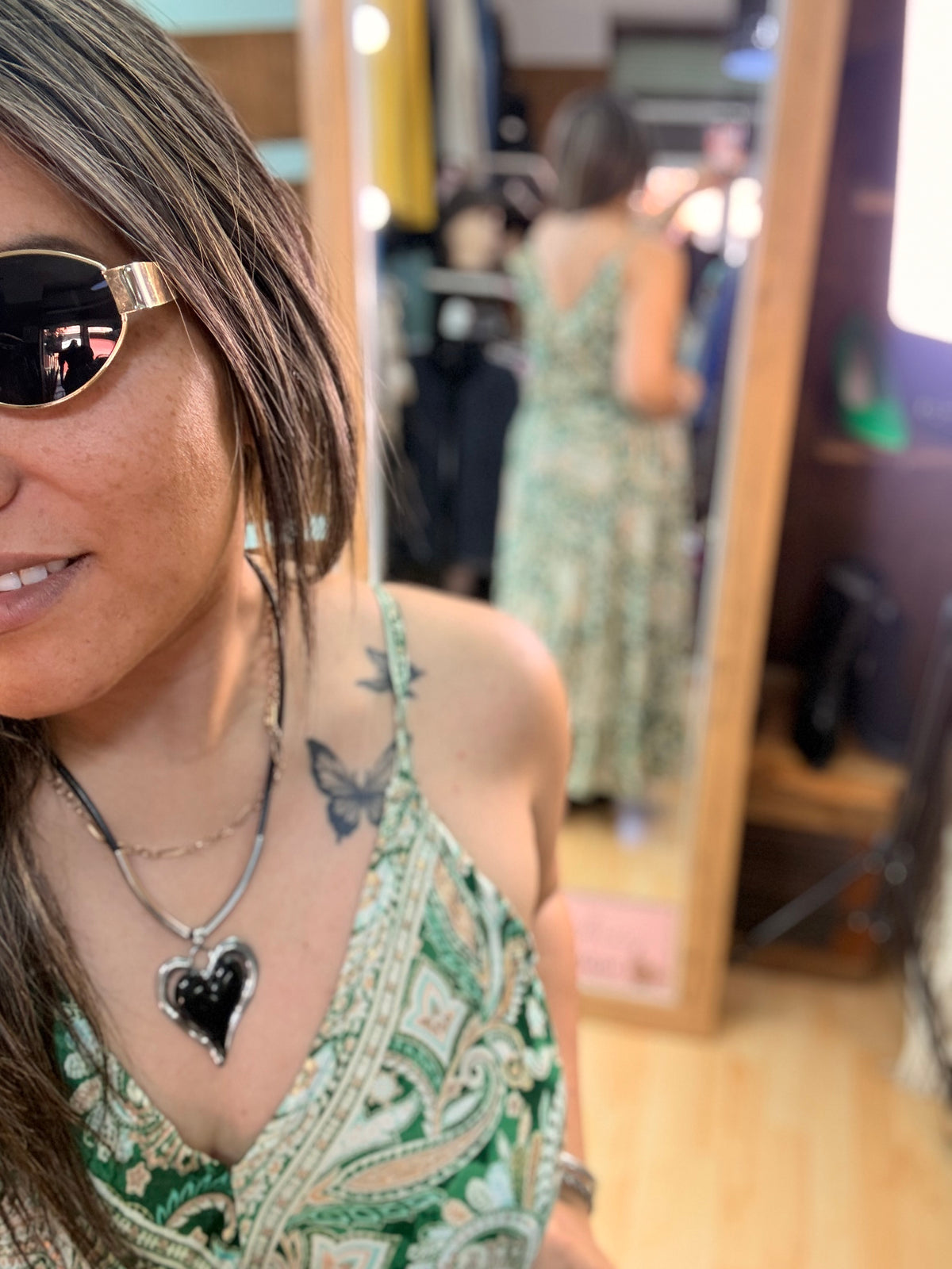 ✨Vestido Largo Paisley Verde con Lazo Ajustable 🌿