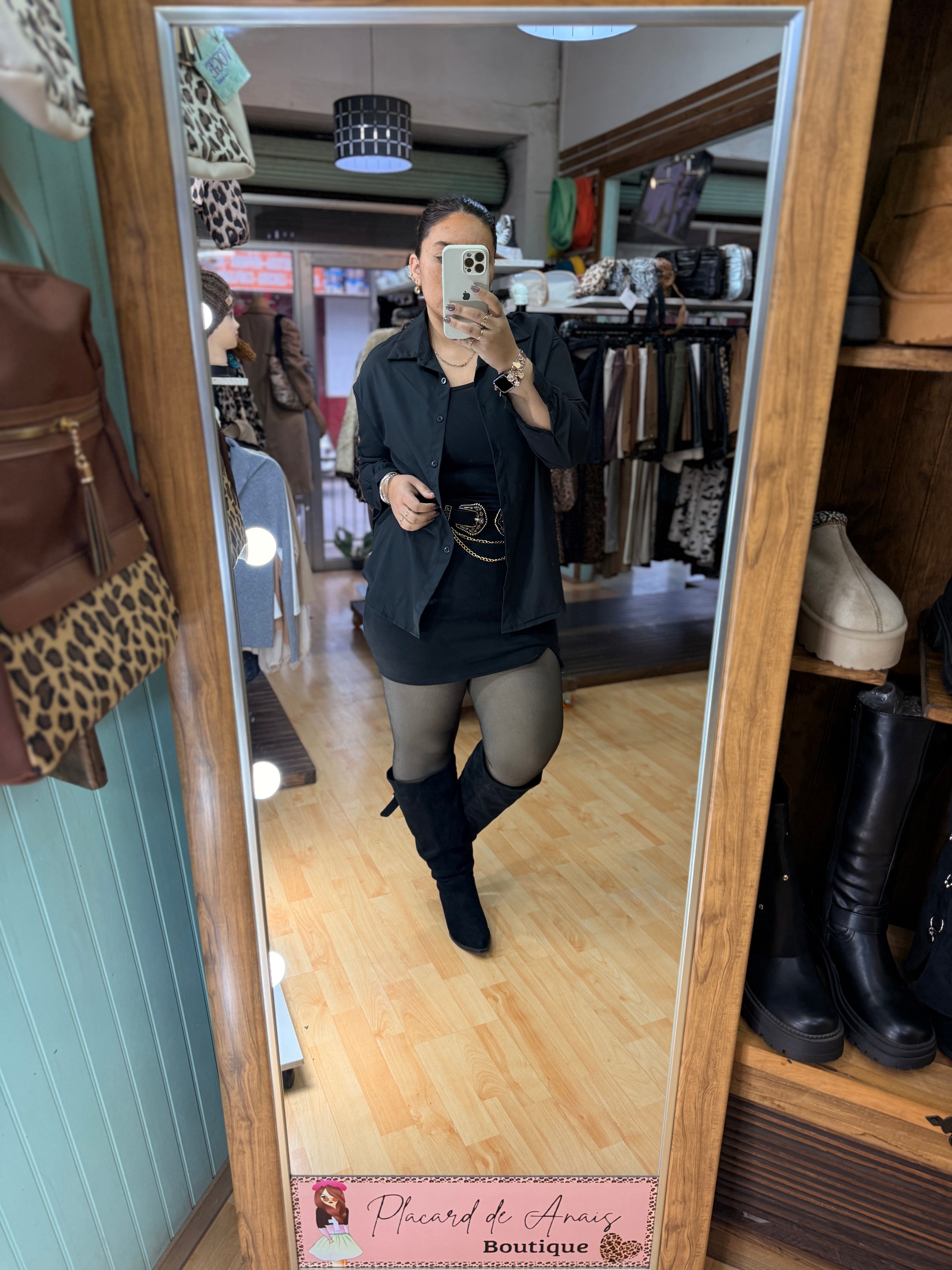 🖤 Blusón Camisero Essential Black