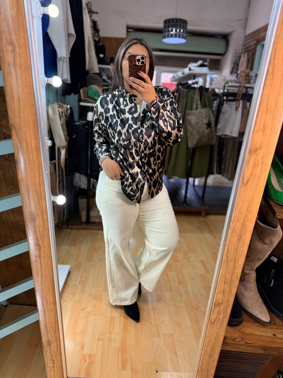 ✨Blusa Satinada Animal Print