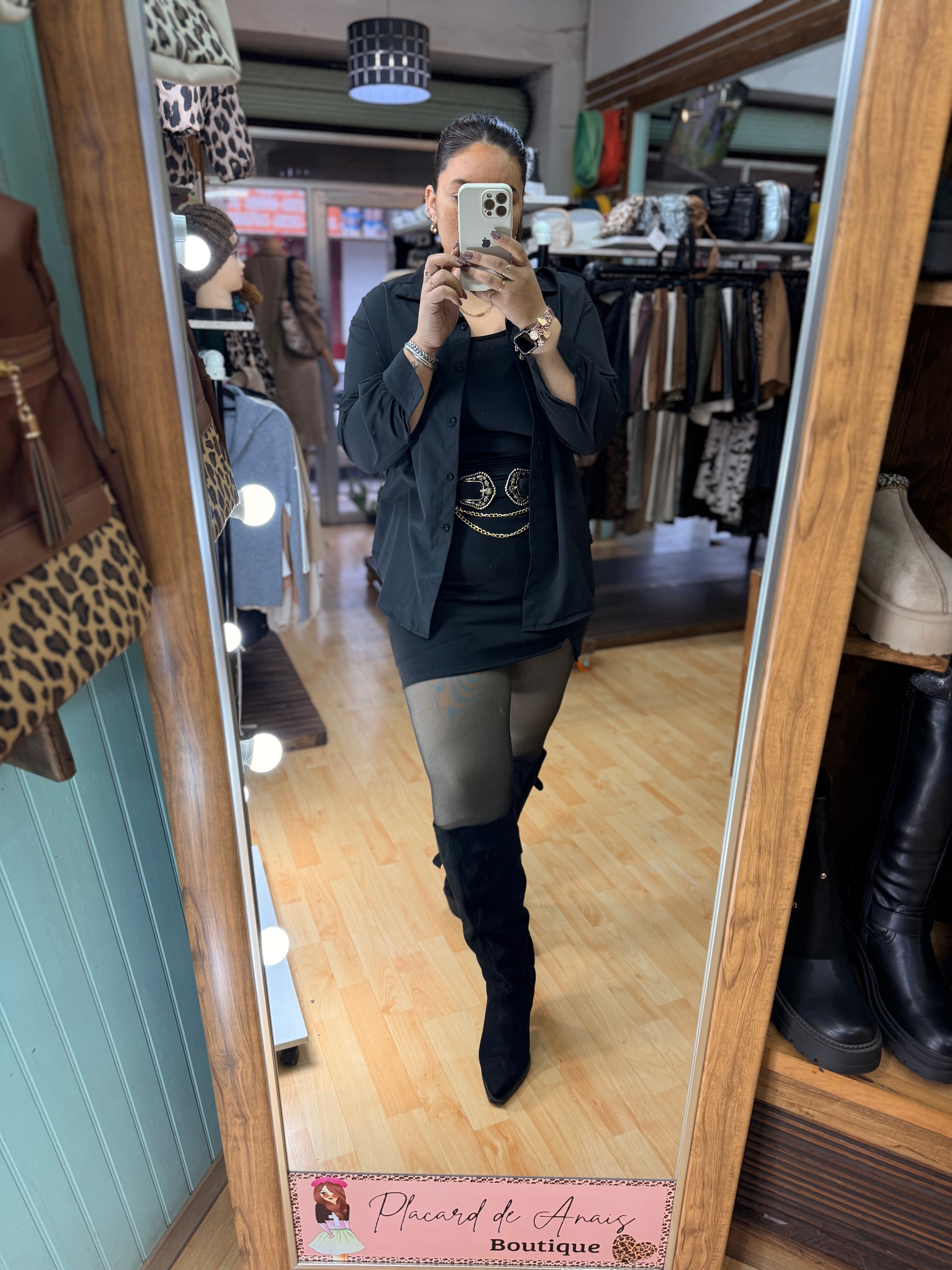 🖤 Blusón Camisero Essential Black