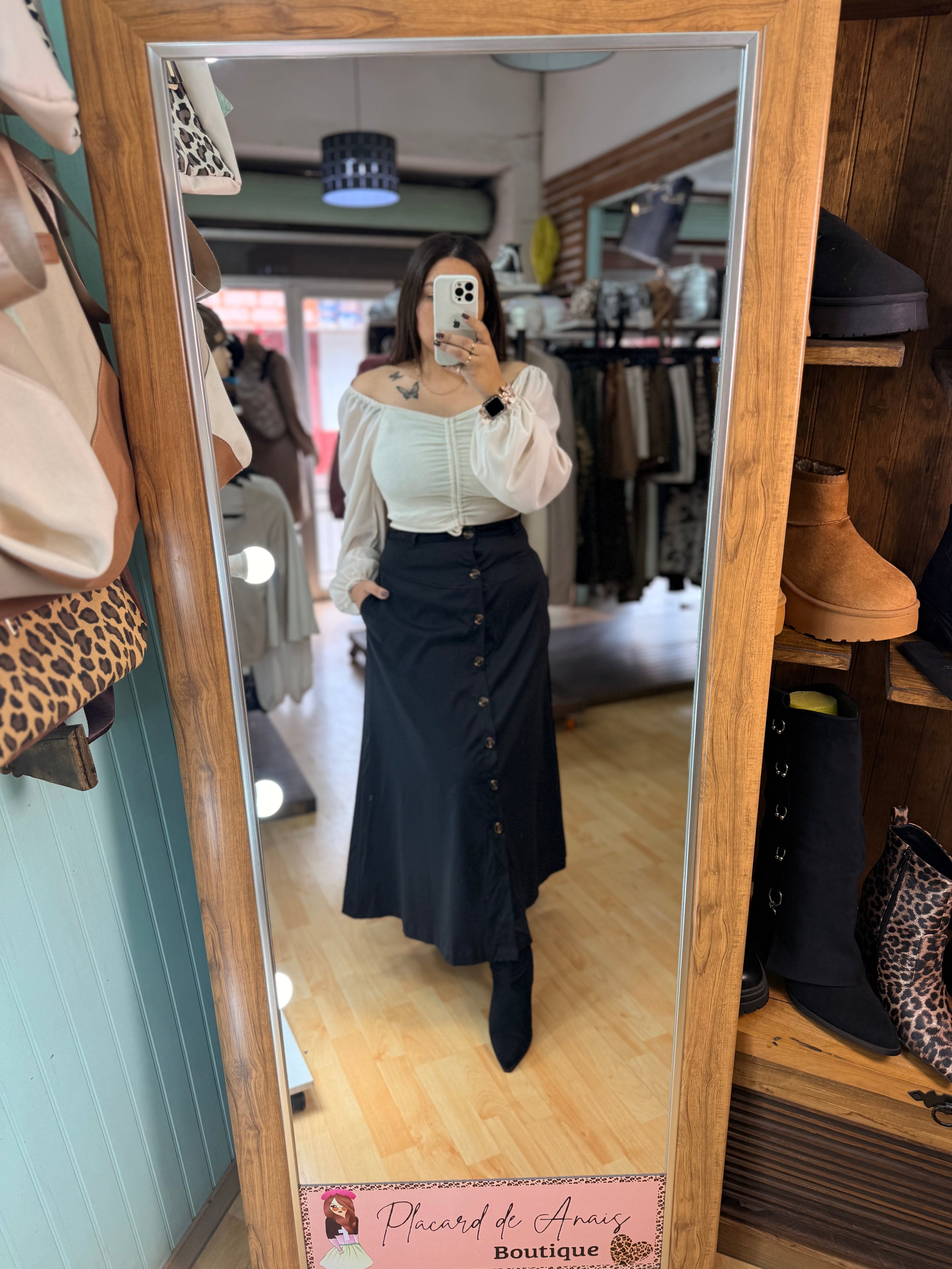 Maxy Falda Valentina Negro