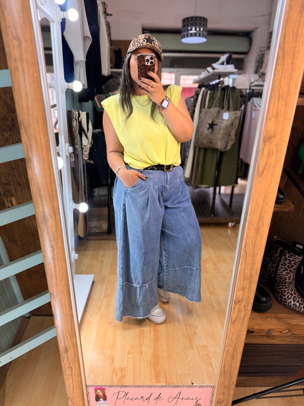 👖 Jeans Culotte con Pinzas