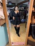 🖤Vestido Negro Volantes Glam