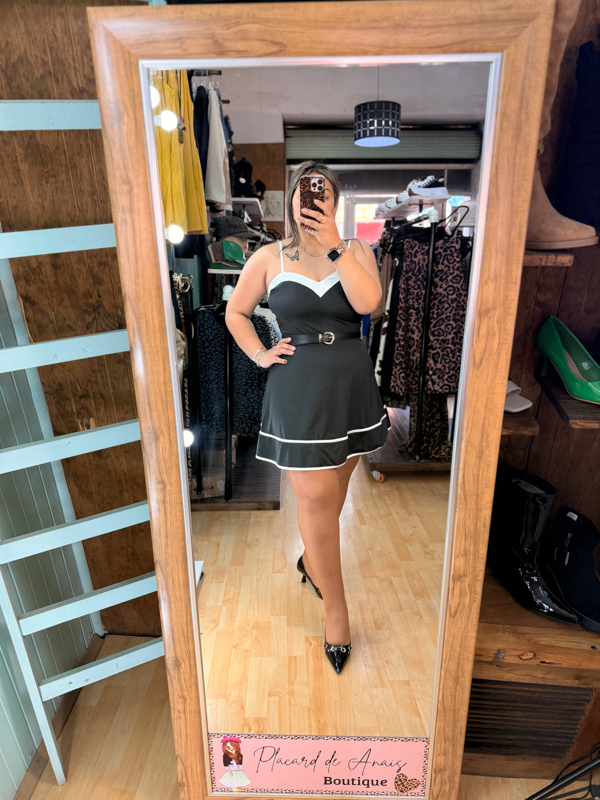 🤎Vestido Mini Bicolor