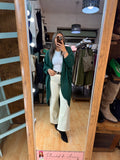 ✨ Tapado Largo Color verde Botella