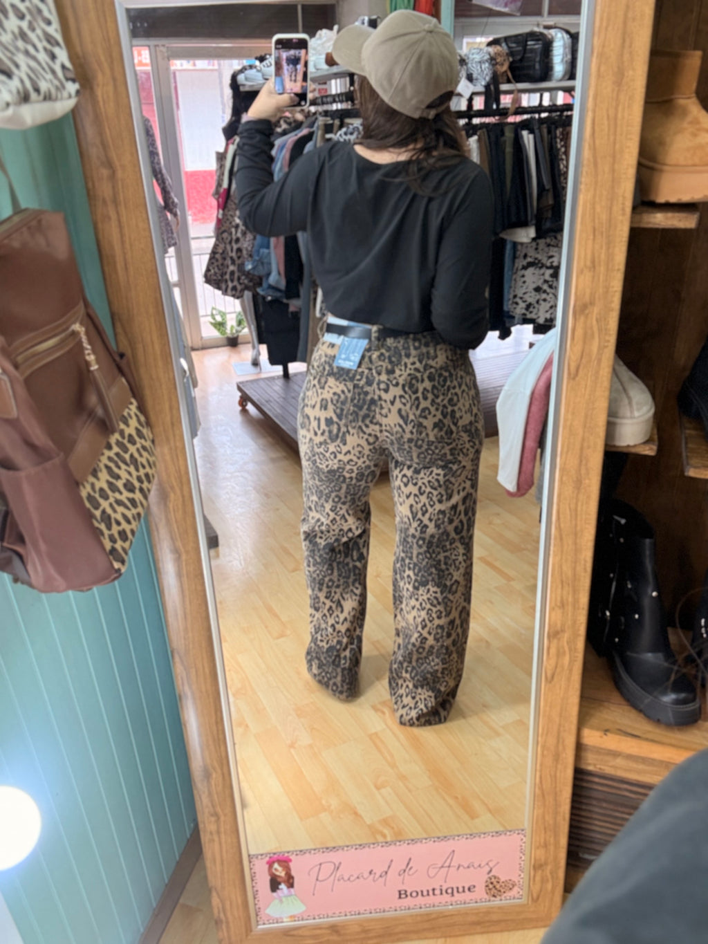 ✨Jeans Wide Leg Print Leopardo