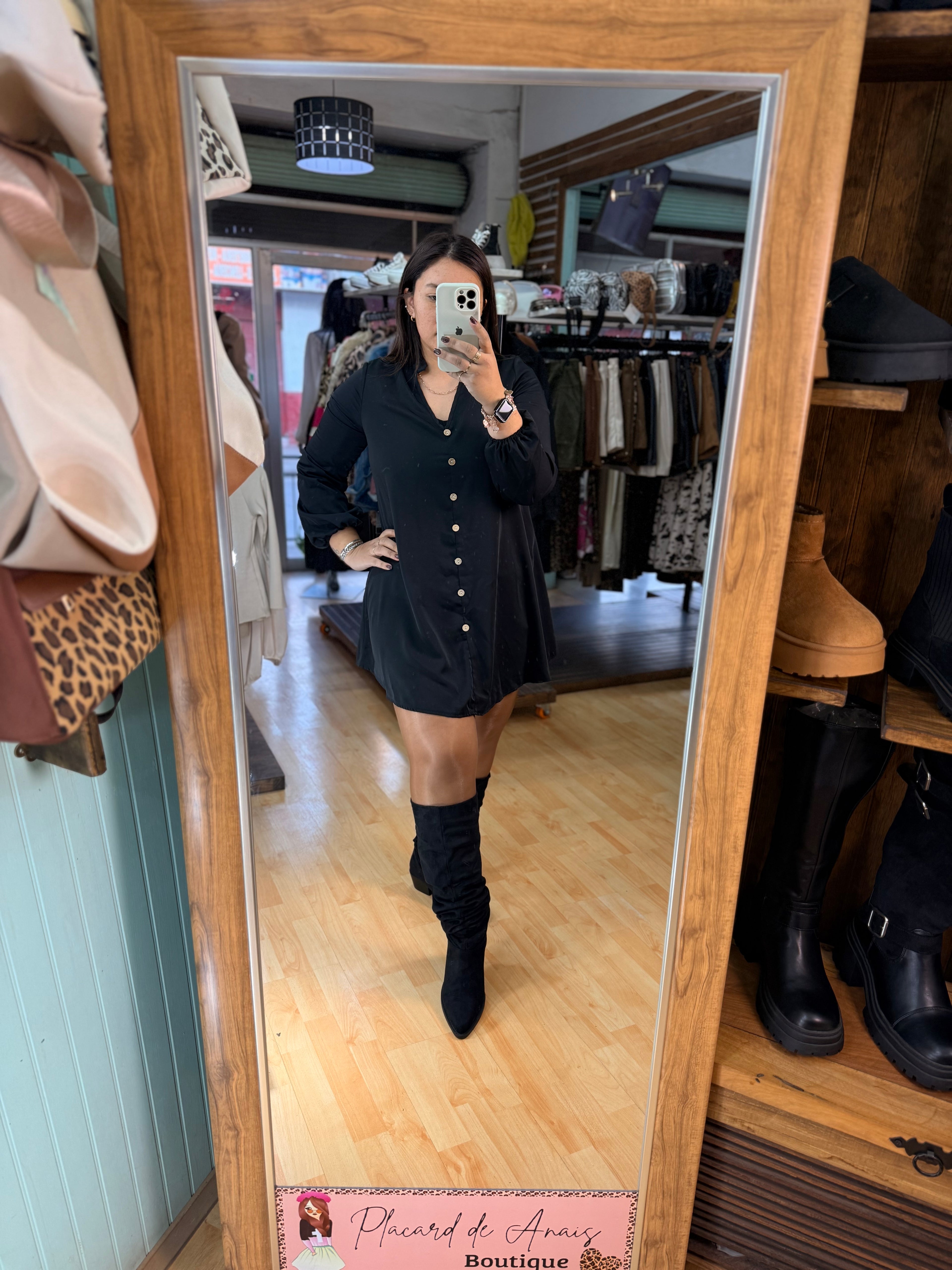 Vestido Camisero Scarlet 🖤