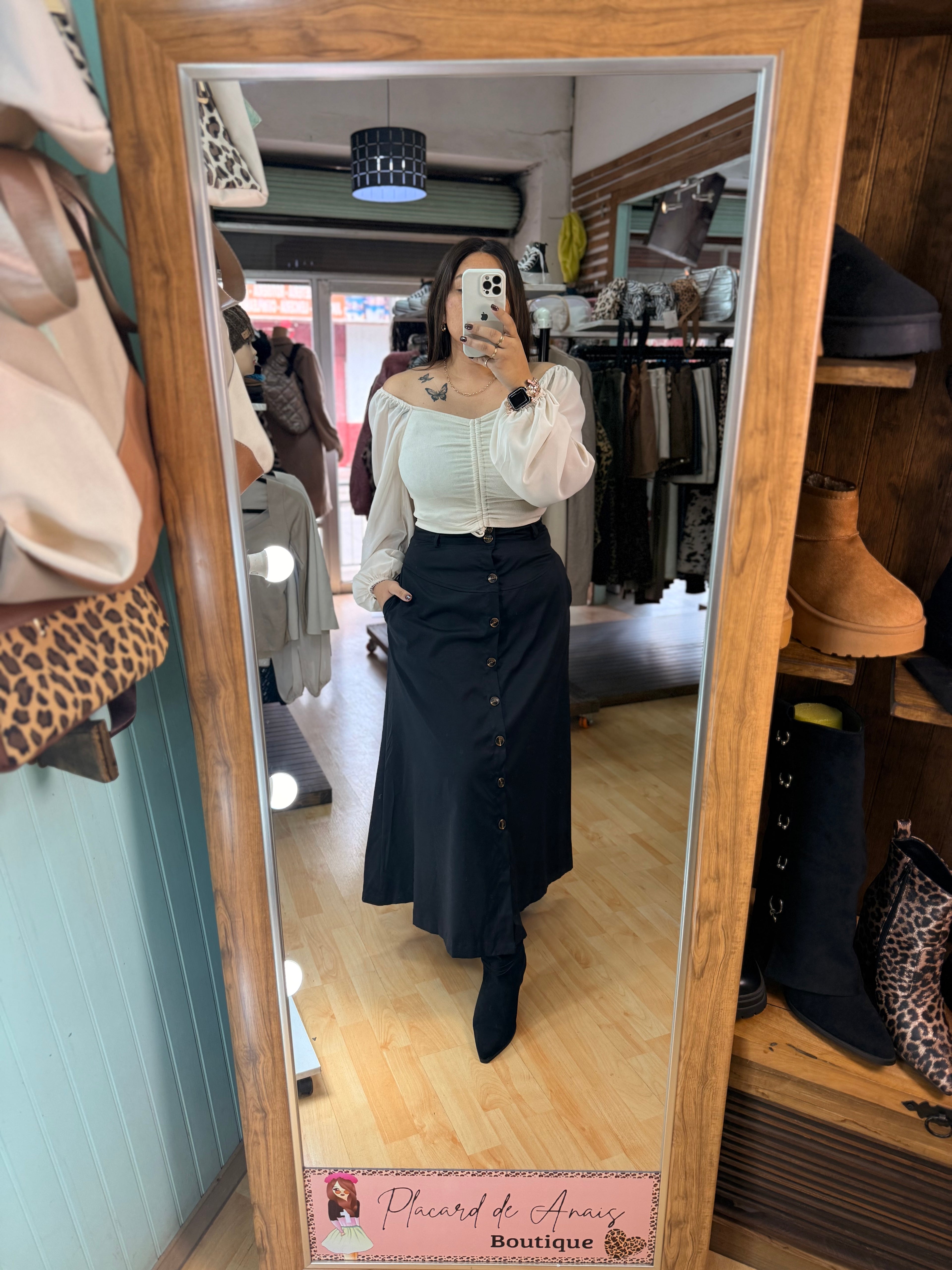 Maxy Falda Valentina Negro