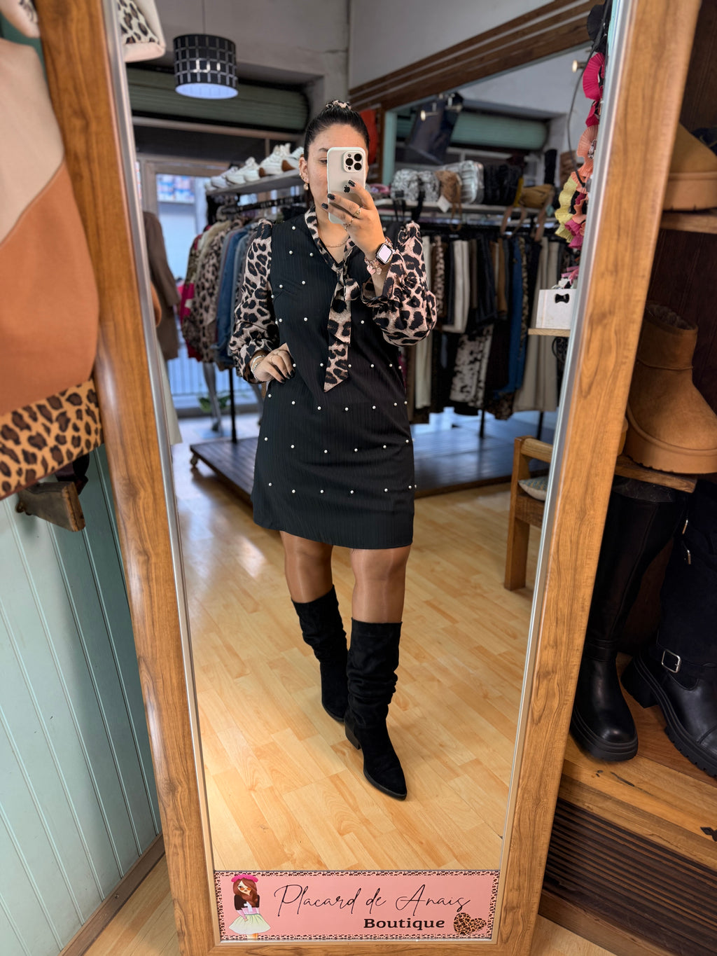 Vestido Leopard Pearl extra linda