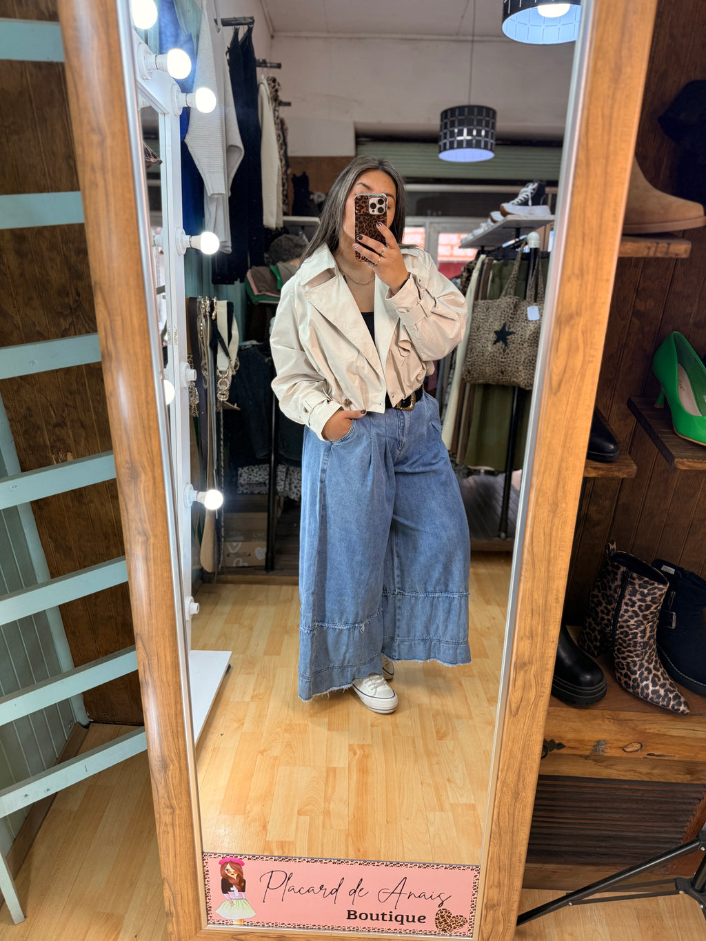 ✨ Chaqueta Gabardina Color Crudo