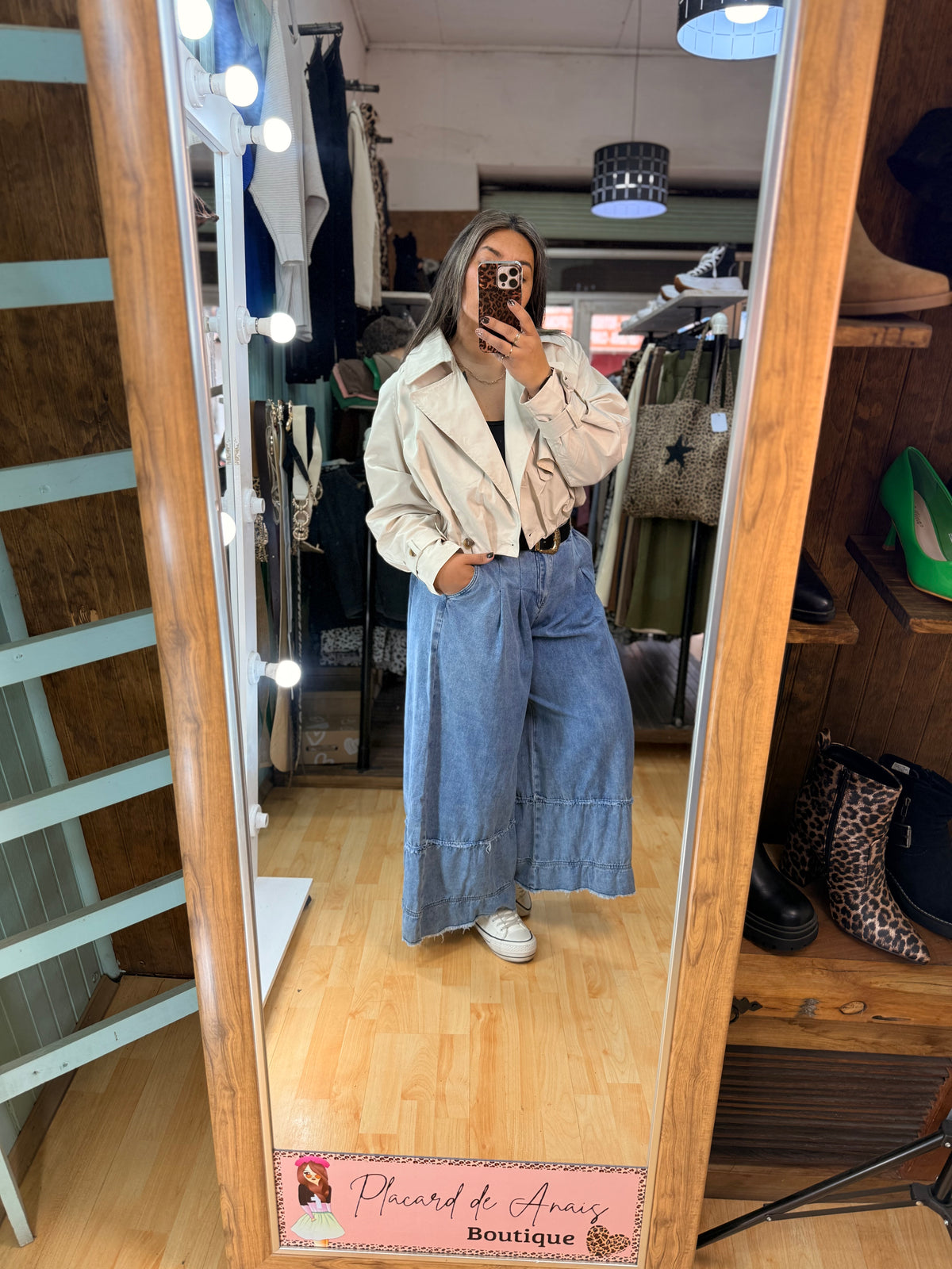 ✨ Chaqueta Gabardina Color Crudo