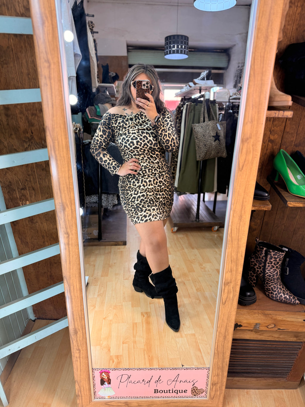 ✨ Vestido de Algodón Animal Print 🐆🤎