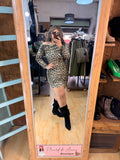 ✨ Vestido de Algodón Animal Print 🐆🤎