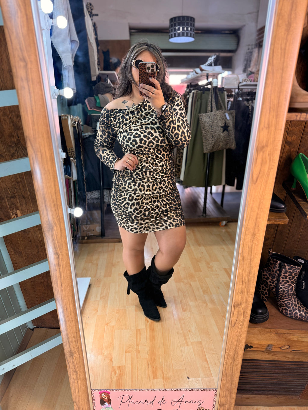 ✨ Vestido de Algodón Animal Print 🐆🤎