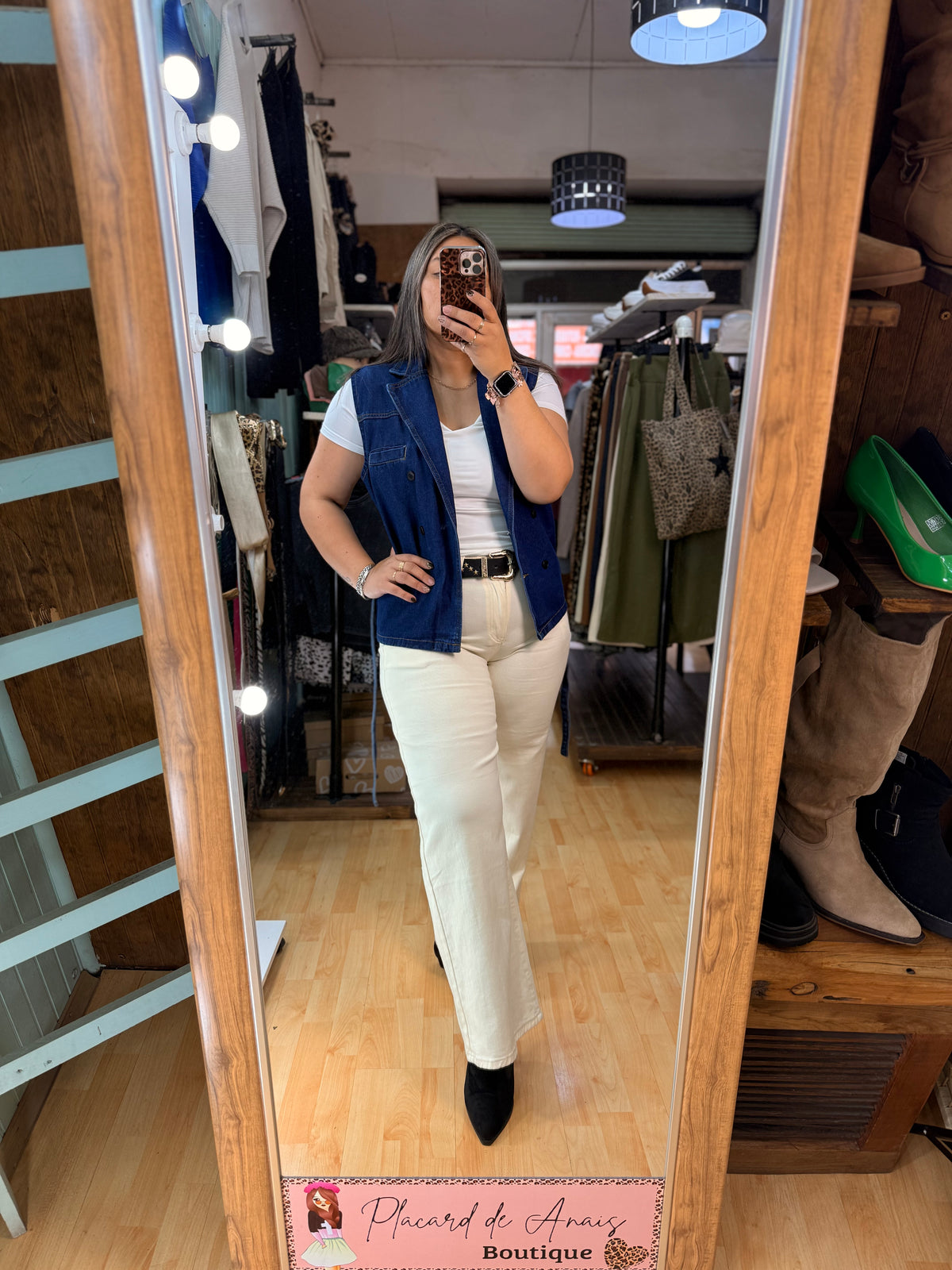 ✨ Blazer Denim azul con Lazo