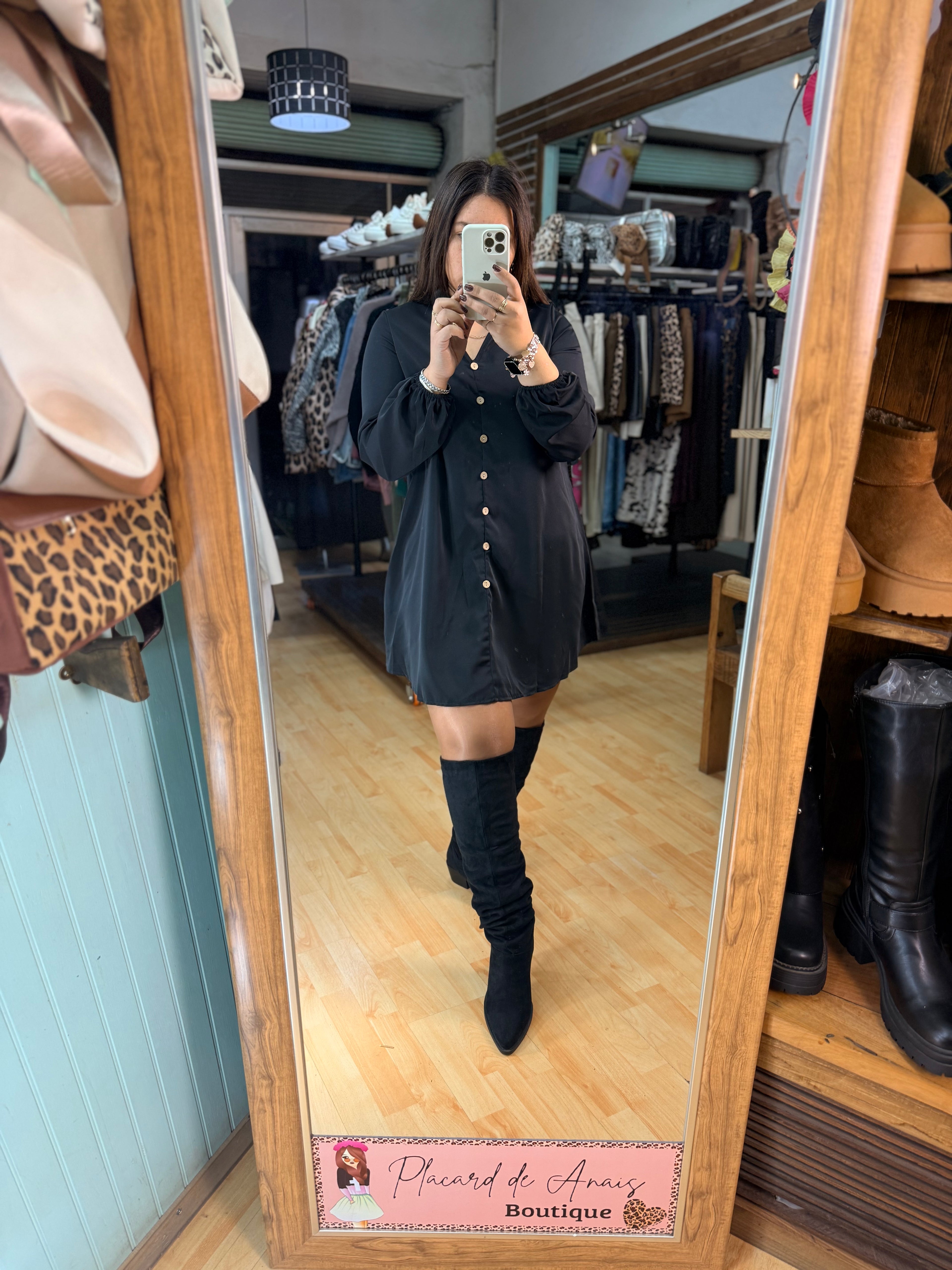 Bota Bucanera Renata Negro 🖤