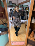 Vestido Animal Print Romance Extra Linda